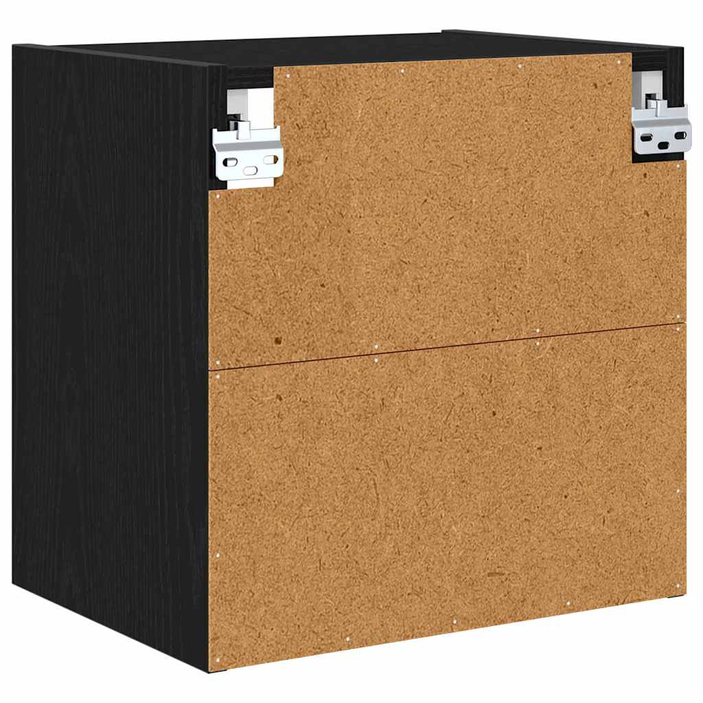 Dulap suspendat cu raft Riga Stejar Negru 40 x 29,5 x 40 cm — imaginea 8