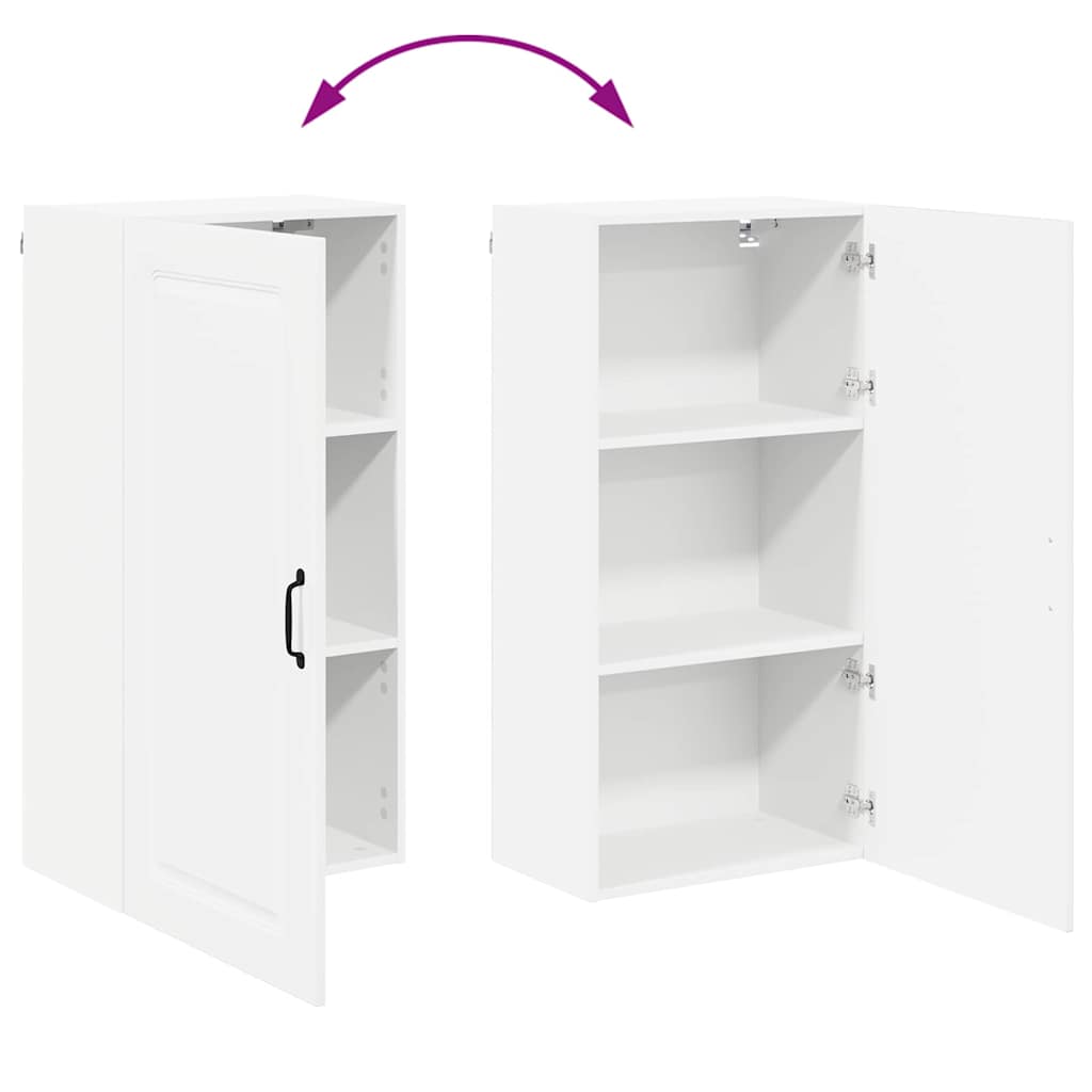 Dulap suspendat de bucatarie cu usa Alb lucios 50 x 31 x 100 cm — imaginea 12