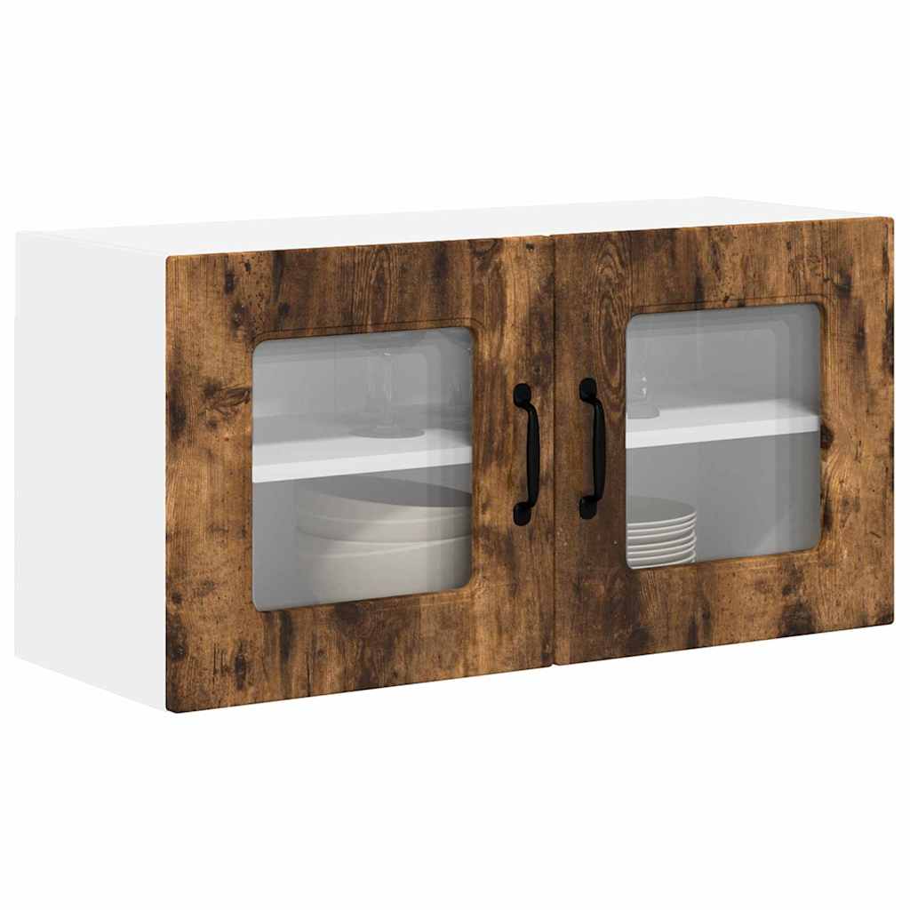 Dulap suspendat de bucatarie Stejar fumuriu 80 x 31 x 40 cm — imaginea 4