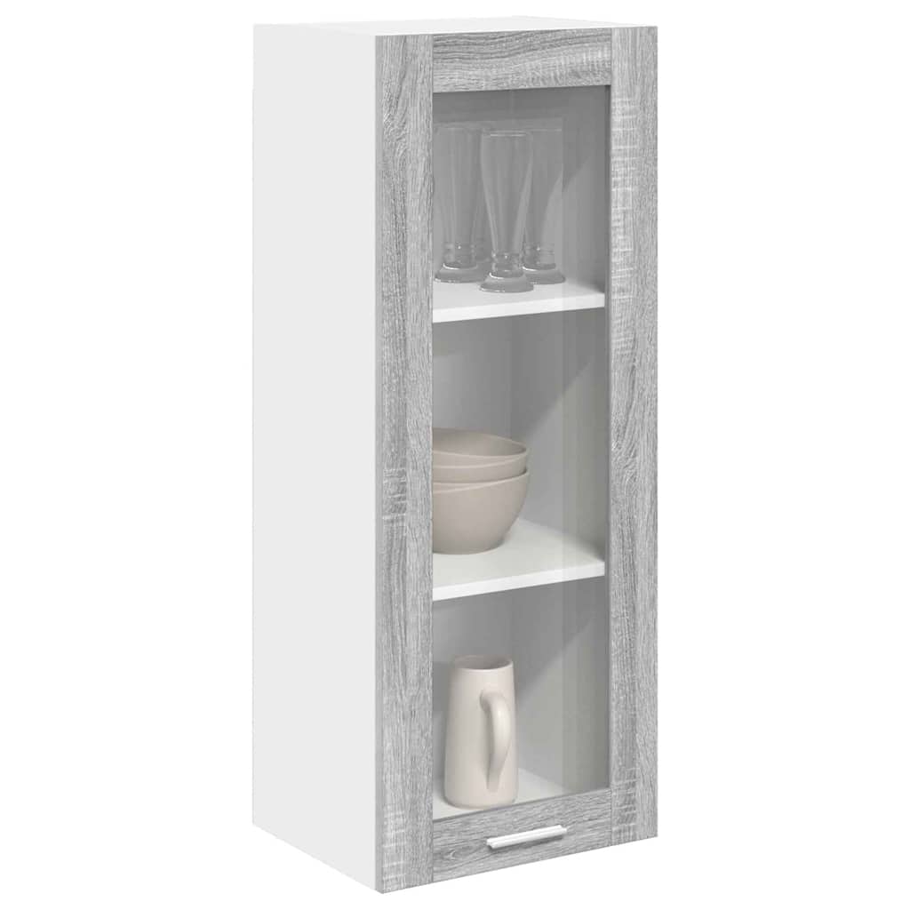 Dulap suspendat Riga Gri Sonoma 40 x 31 x 100 cm Lemn compozit — imaginea 4