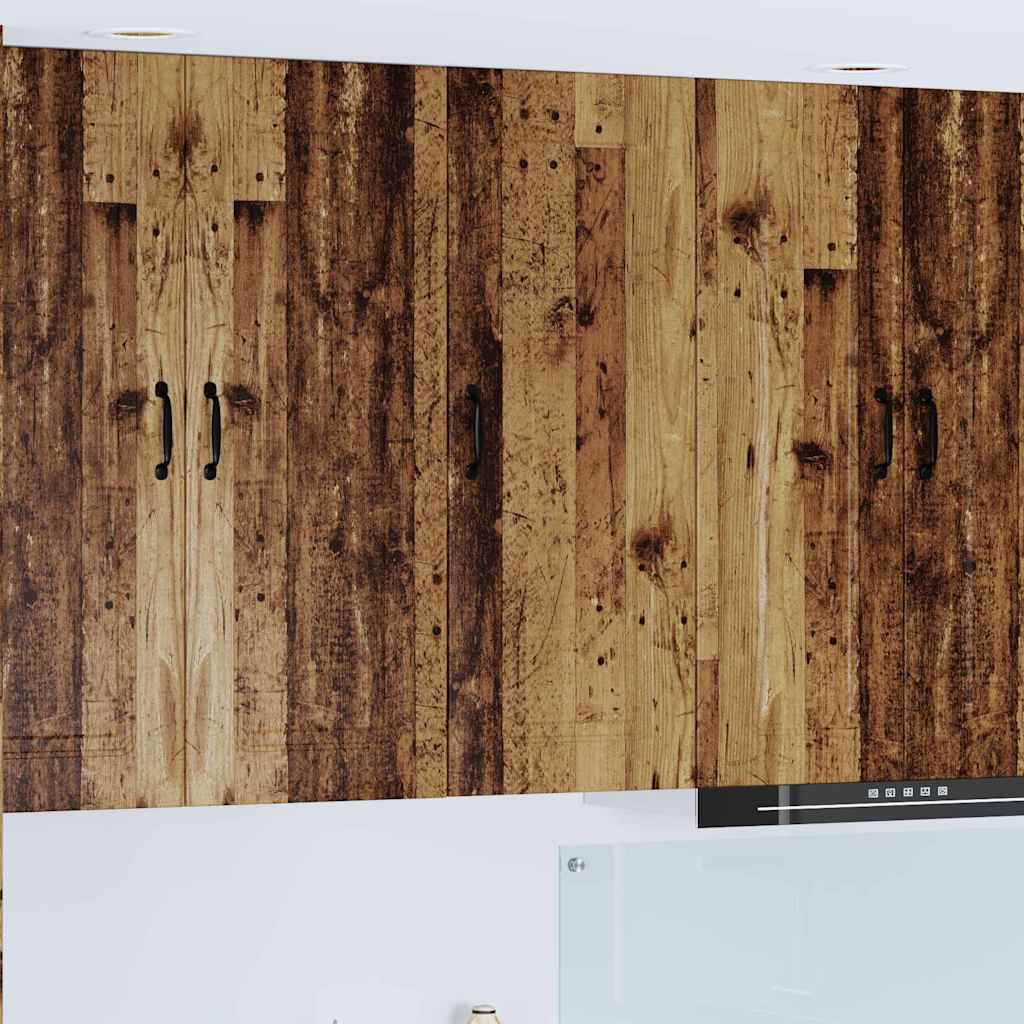 Dulap suspendat de bucatarie cu usa Lemn Vechi 40 x 31 x 100 cm — imaginea 2