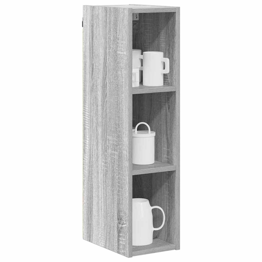 Dulap suspendat Riga Gri Sonoma 20 x 29,5 x 80 cm Lemn compozit — imaginea 4