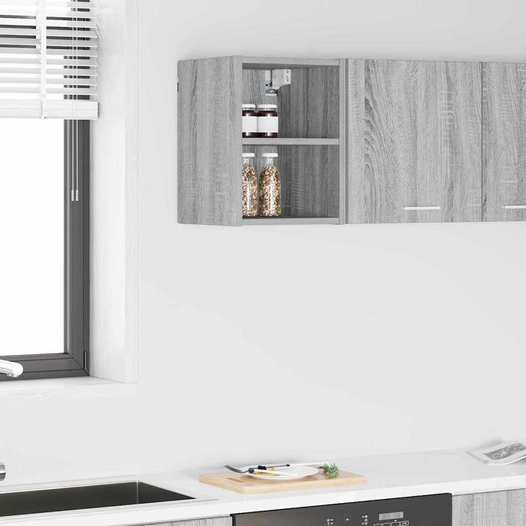 Dulap suspendat Riga Gri Sonoma 30 x 29,5 x 40 cm Lemn compozit — imaginea 2