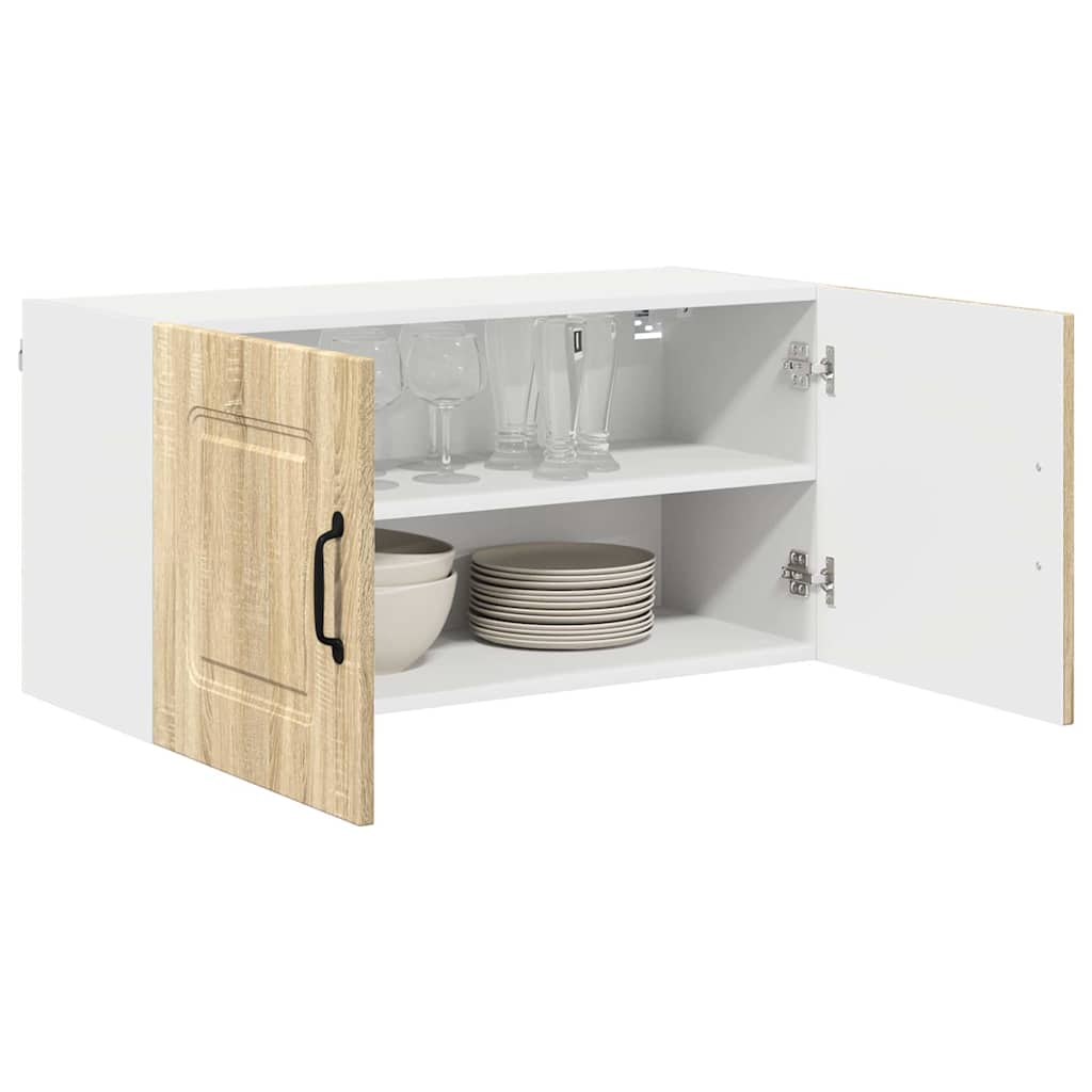 Dulap suspendat de bucatarie Stejar Sonoma 80 x 31 x 40 cm — imaginea 4