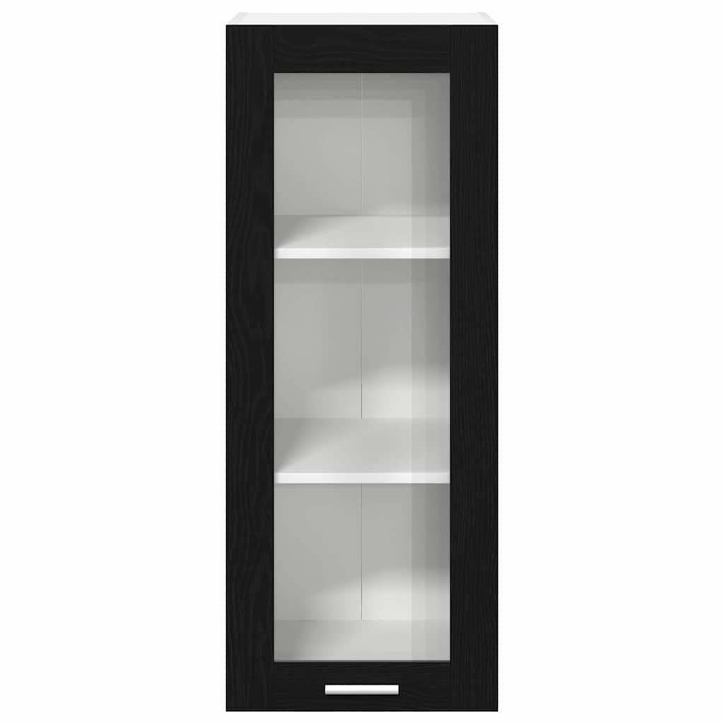 Dulap suspendat cu raft Riga Stejar Negru 40 x 31 x 100 cm — imaginea 7