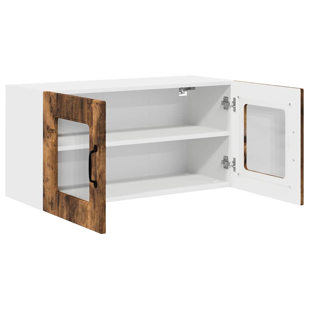 Dulap suspendat de bucatarie Stejar fumuriu 80 x 31 x 40 cm — imaginea 6
