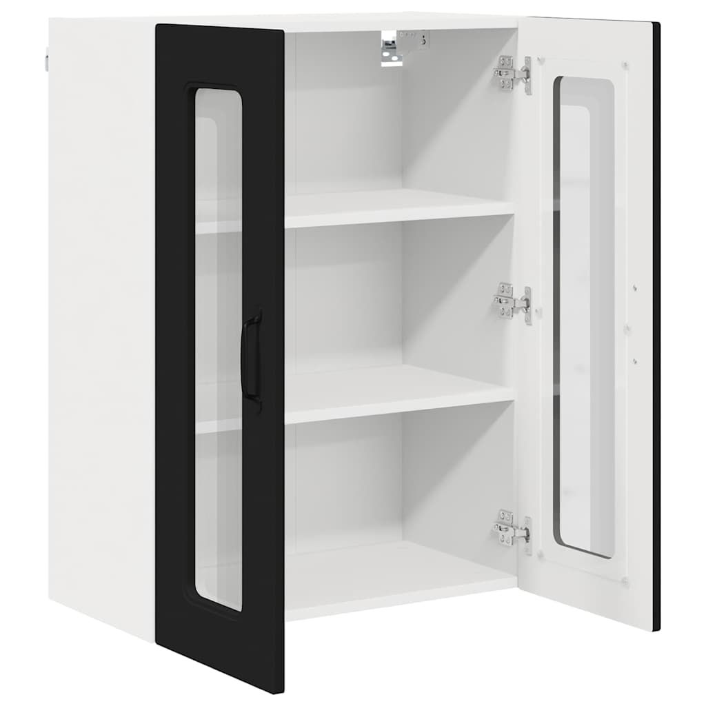 Dulap suspendat de bucatarie cu raft Negru 60 x 31 x 80 cm — imaginea 6