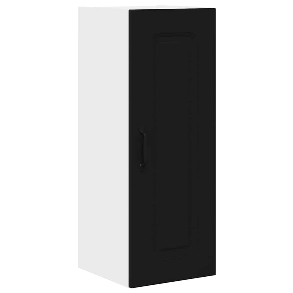 Dulap suspendat de bucatarie cu raft Negru 30 x 31 x 80 cm