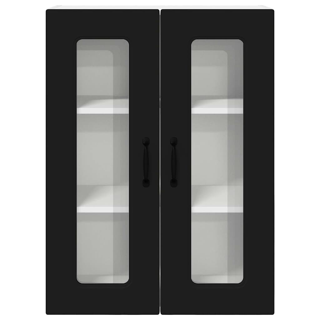 Dulap suspendat de bucatarie cu raft Negru 60 x 31 x 80 cm — imaginea 7