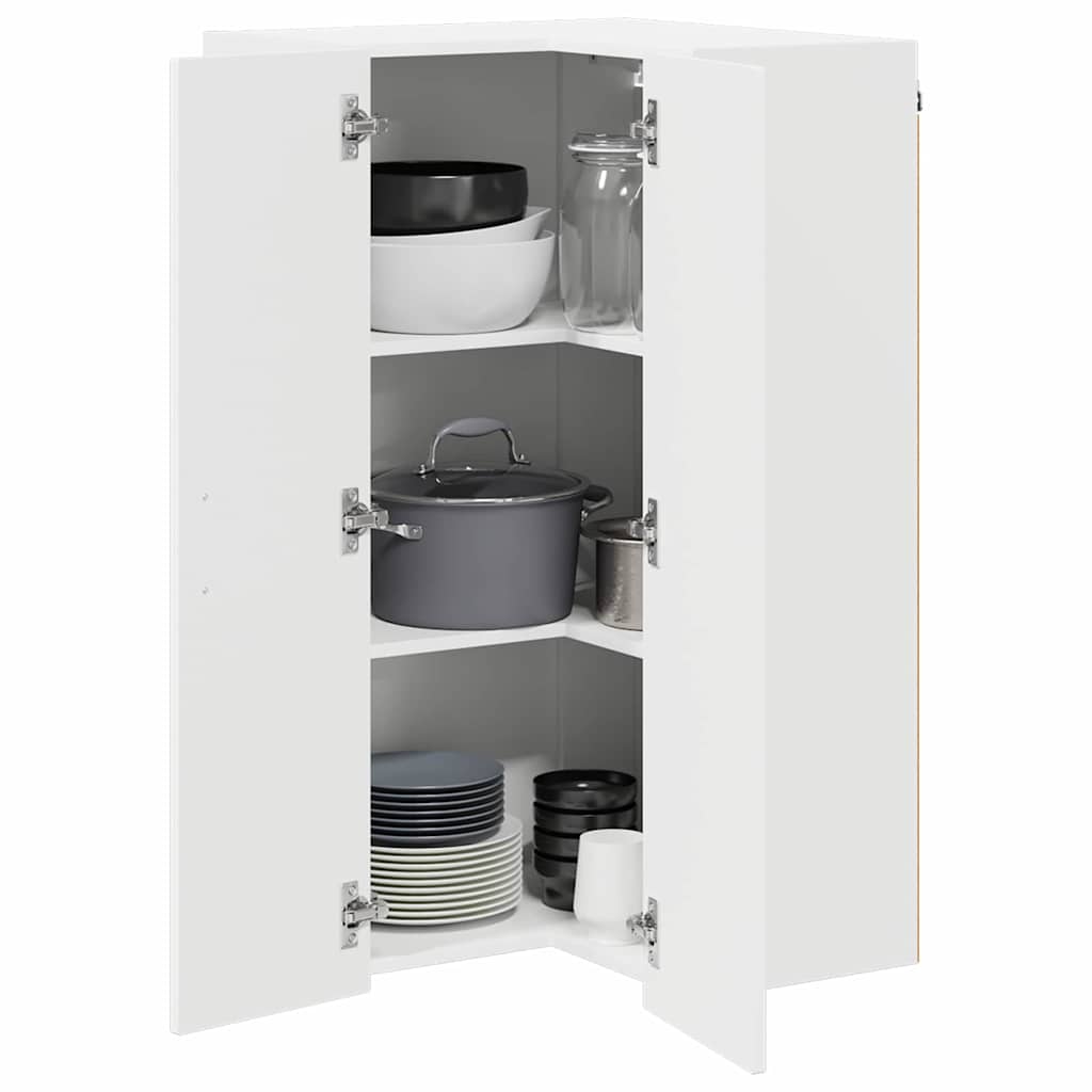 Dulap suspendat de bucatarie Alb 57 x 57 x 100 cm Lemn compozit — imaginea 4