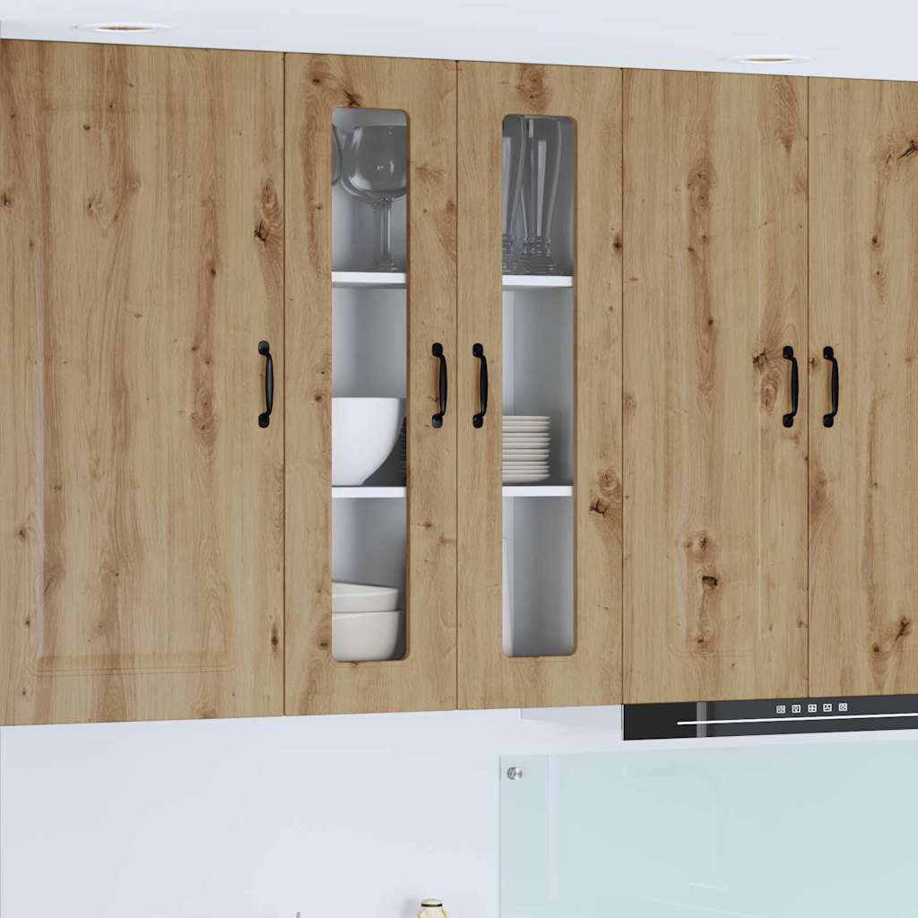 Dulap suspendat de bucatarie Stejar Artizanal 60 x 31 x 100 cm — imaginea 2