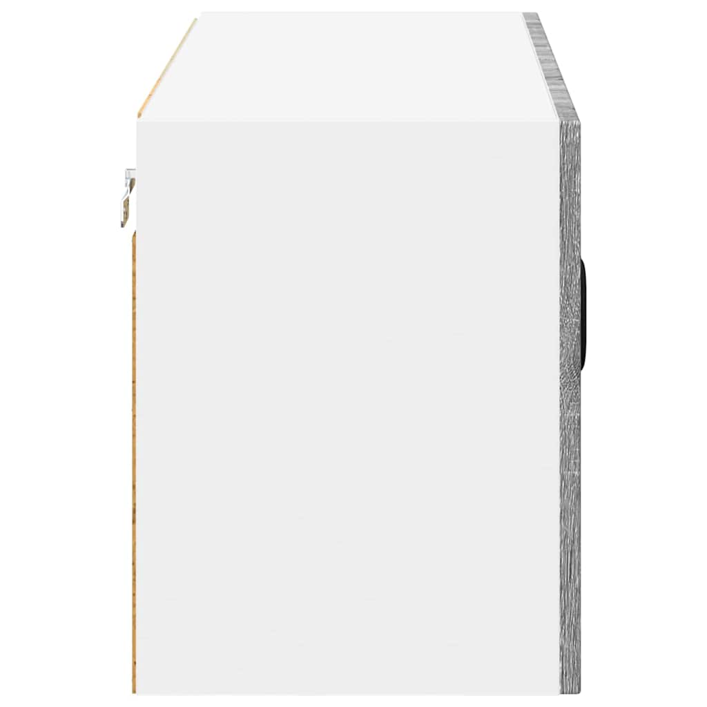 Dulap suspendat de bucatarie cu raft Gri Sonoma 80 x 31 x 40 cm — imaginea 8