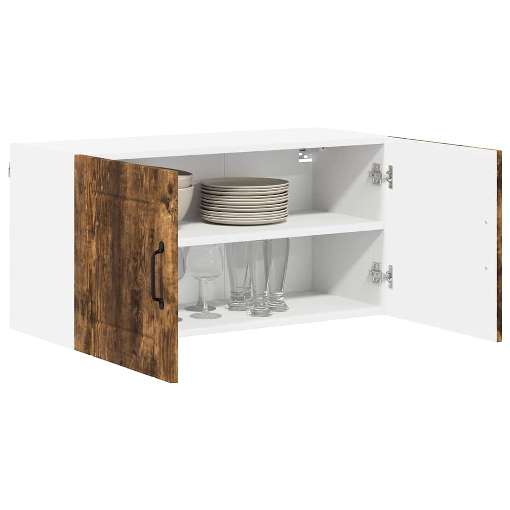 Dulap suspendat de bucatarie Stejar fumuriu 80 x 31 x 40 cm — imaginea 4