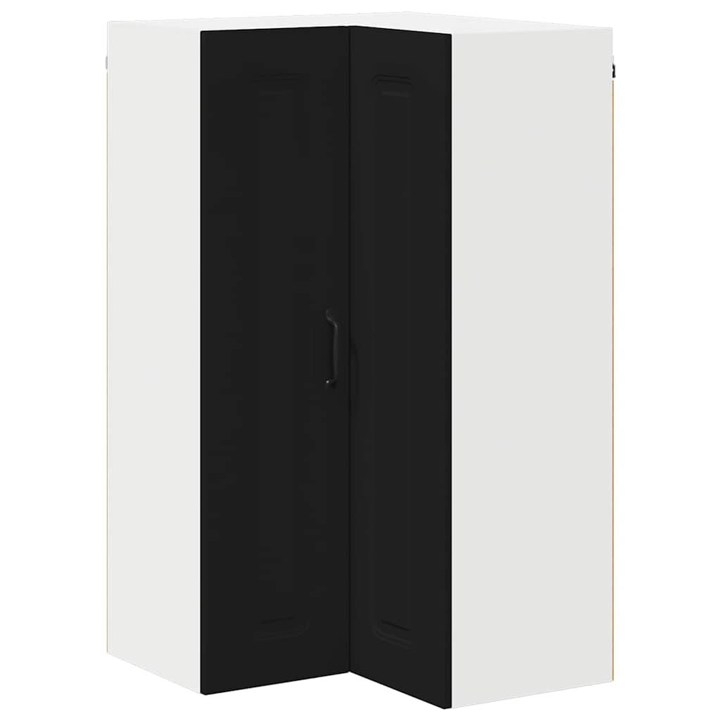 Dulap suspendat de bucatarie cu raft Negru 57 x 57 x 100 cm