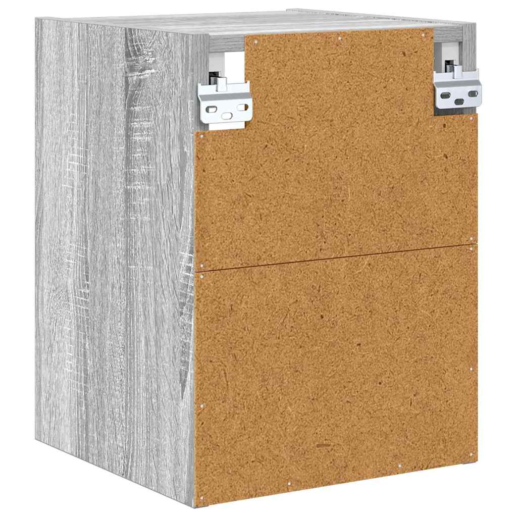 Dulap suspendat Riga Gri Sonoma 30 x 29,5 x 40 cm Lemn compozit — imaginea 8