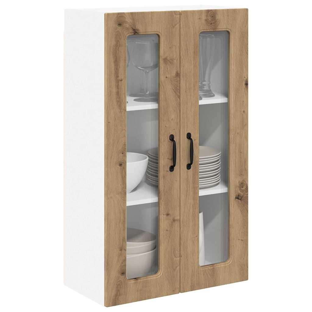 Dulap suspendat de bucatarie Stejar Artizanal 60 x 31 x 100 cm — imaginea 4