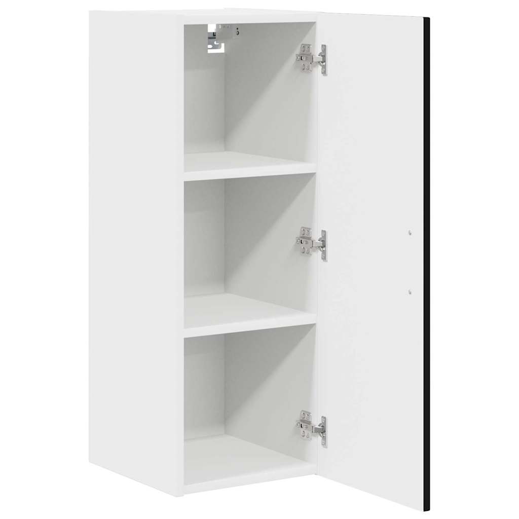 Dulap suspendat de bucatarie cu raft Negru 30 x 31 x 80 cm — imaginea 6