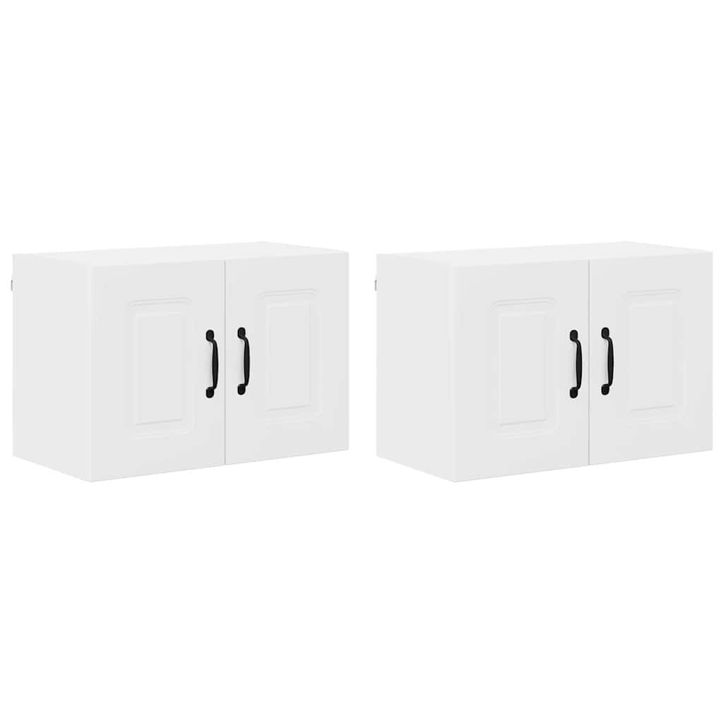 Dulap suspendat de bucatarie cu raft 2 pcs Alb 60 x 31 x 40 cm