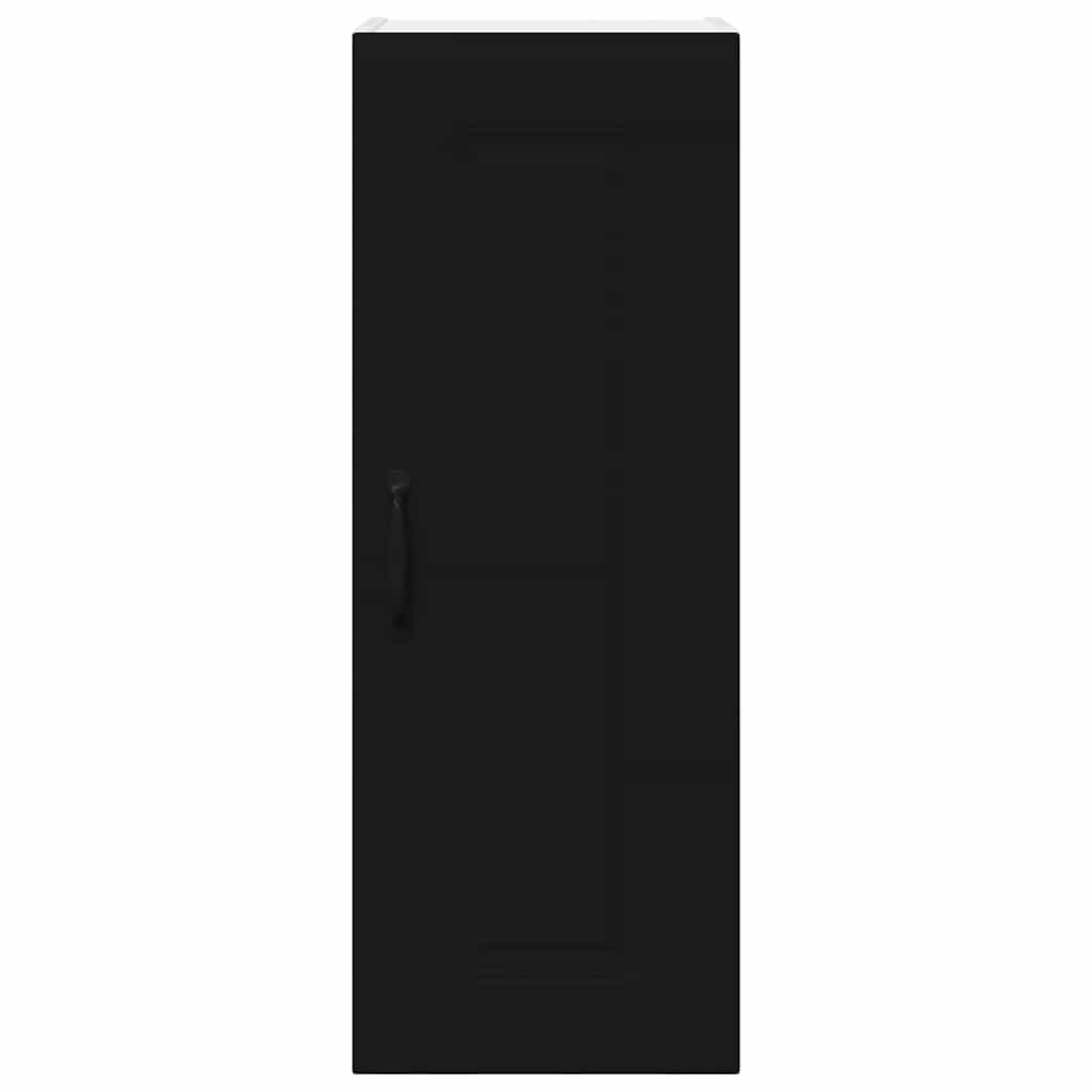 Dulap suspendat de bucatarie cu raft Negru 30 x 31 x 80 cm — imaginea 7