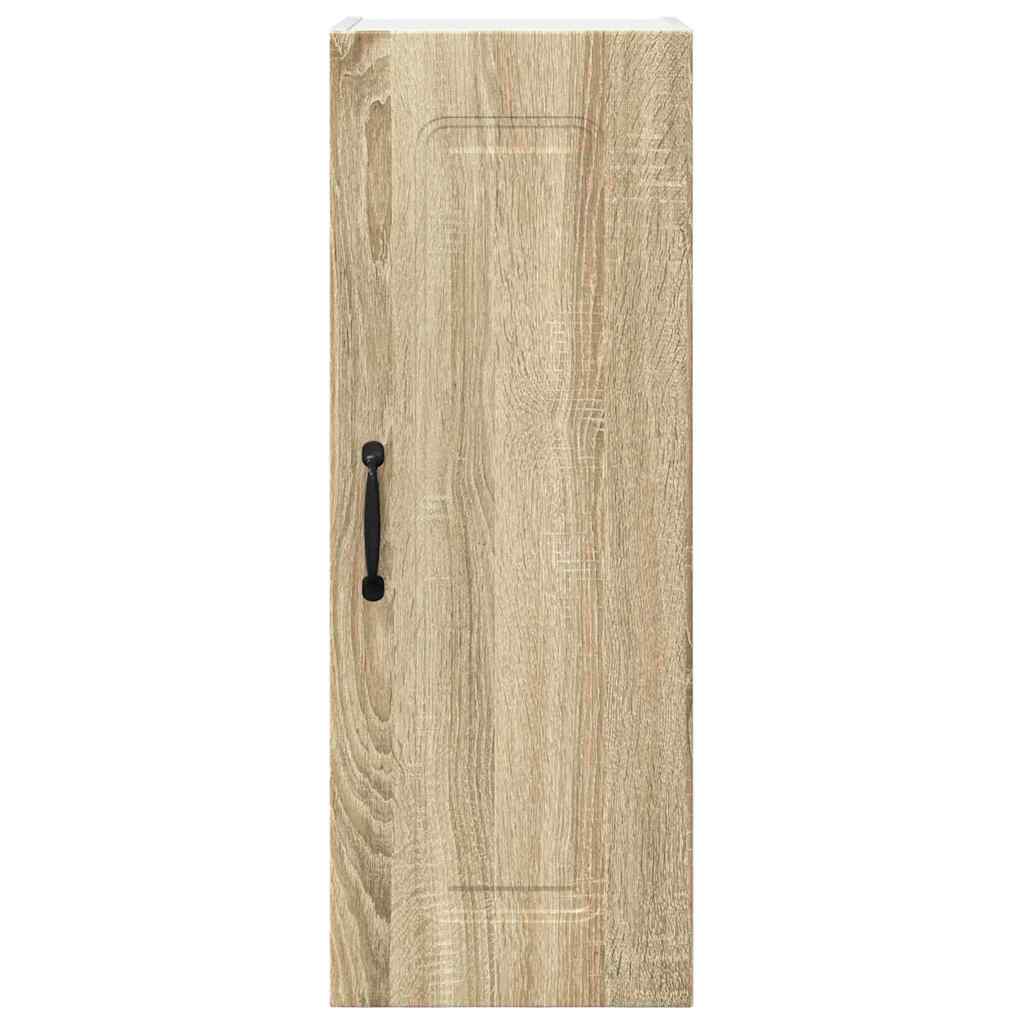 Dulap suspendat de bucatarie cu raft cu usa 2 pcs Stejar Sonoma — imaginea 8