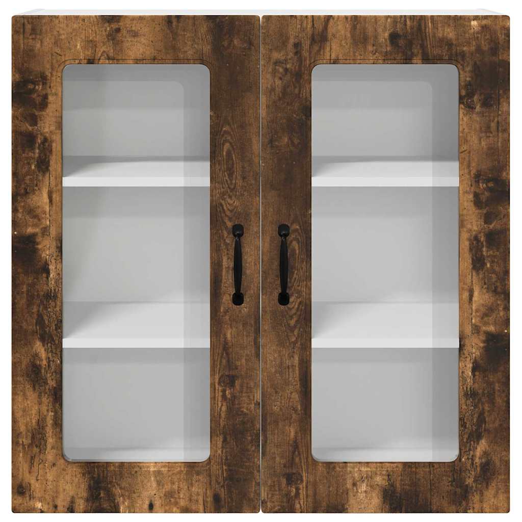 Dulap suspendat de bucatarie Stejar fumuriu 80 x 31 x 80 cm — imaginea 7