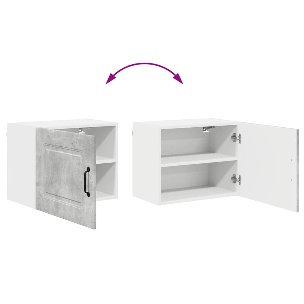 Dulap suspendat de bucatarie Gri din beton 50 x 31 x 40 cm — imaginea 12