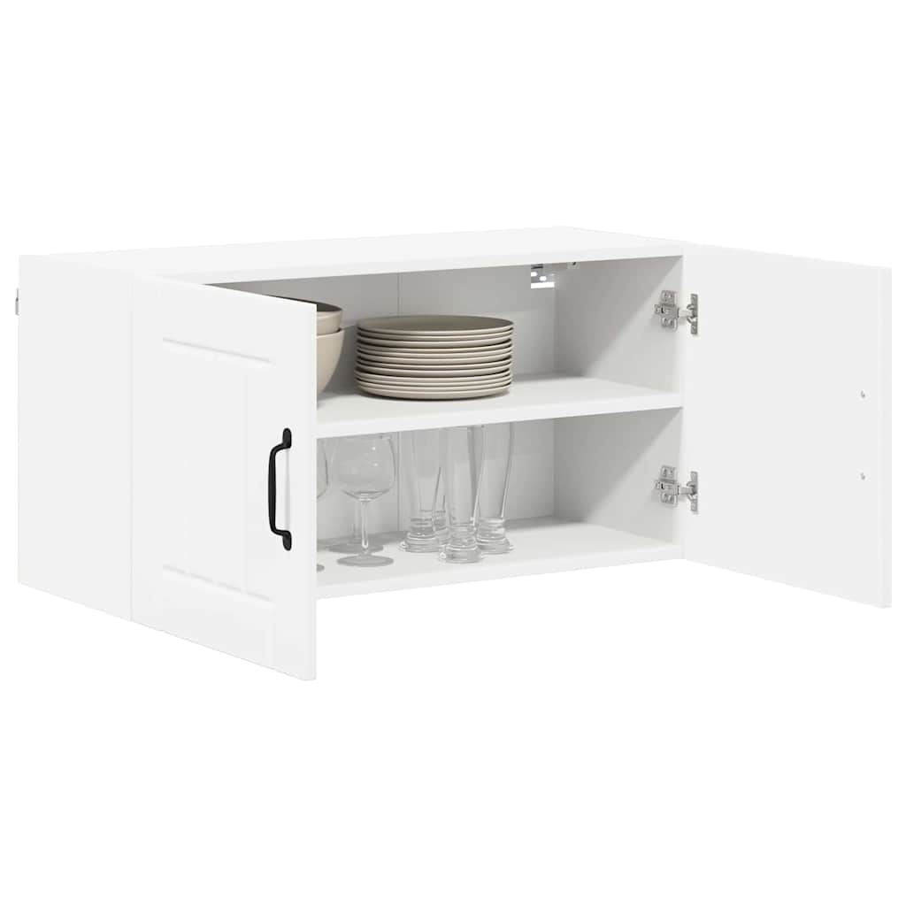 Dulap suspendat de bucatarie Alb 80 x 31 x 40 cm Lemn compozit — imaginea 4