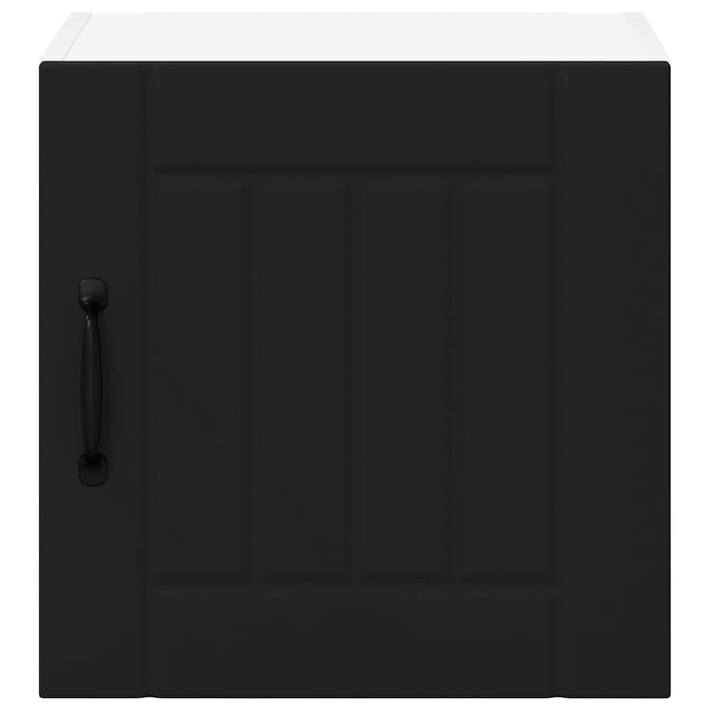 Dulap suspendat de bucatarie 2 pcs Negru 40 x 31 x 40 cm — imaginea 8