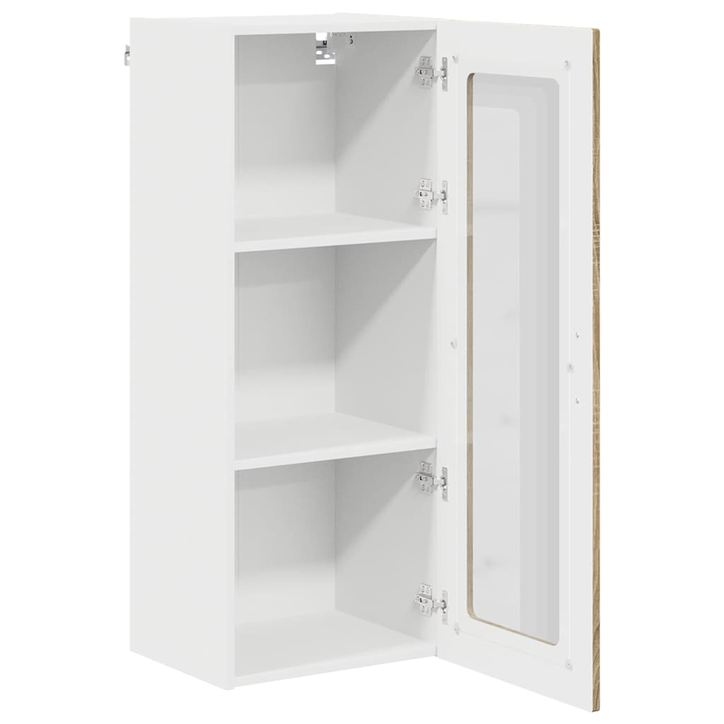 Dulap suspendat de bucatarie Stejar Sonoma 40 x 31 x 100 cm — imaginea 6