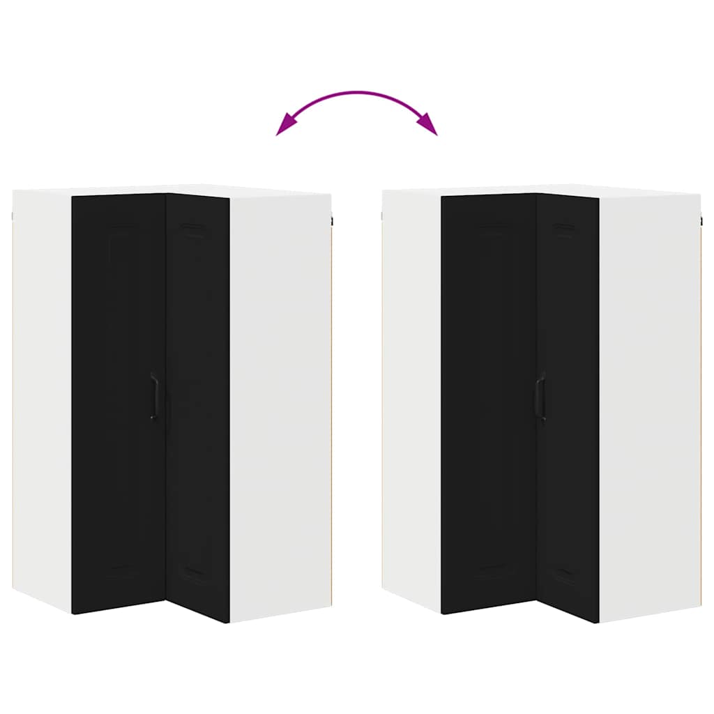 Dulap suspendat de bucatarie cu raft Negru 57 x 57 x 100 cm — imaginea 12