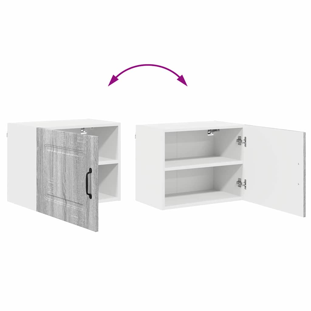 Dulap suspendat de bucatarie 2 pcs Gri Sonoma 50 x 31 x 40 cm — imaginea 13