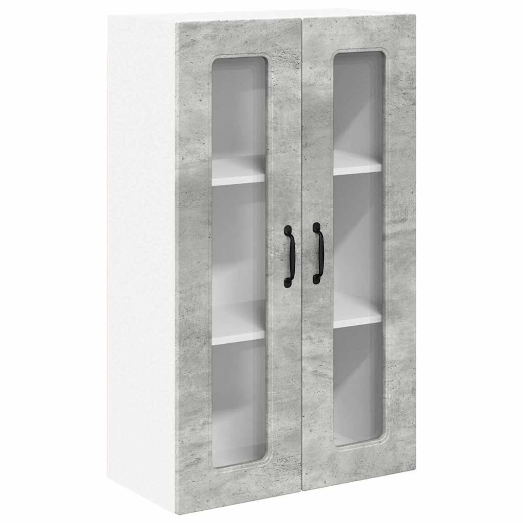 Dulap suspendat de bucatarie Gri din beton 60 x 31 x 100 cm