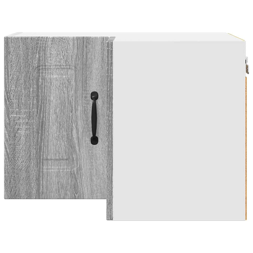 Dulap suspendat de bucatarie cu raft Gri Sonoma 57 x 57 x 40 cm — imaginea 7