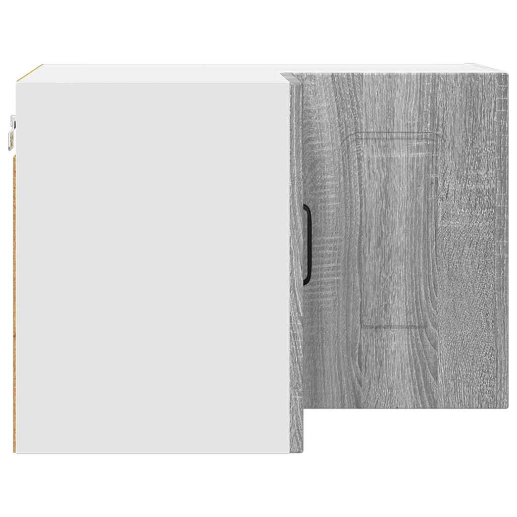 Dulap suspendat de bucatarie cu raft Gri Sonoma 57 x 57 x 40 cm — imaginea 8