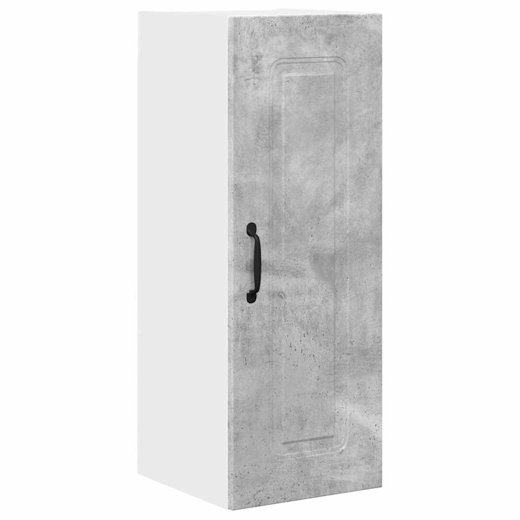 Dulap suspendat de bucatarie Gri din beton 30 x 31 x 80 cm