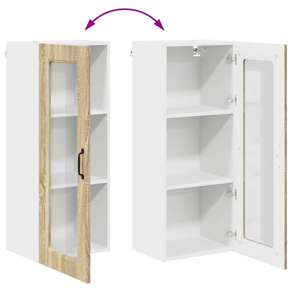 Dulap suspendat de bucatarie Stejar Sonoma 40 x 31 x 100 cm — imaginea 12