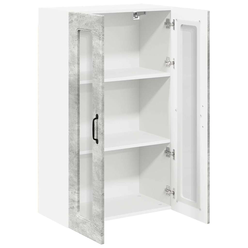 Dulap suspendat de bucatarie Gri din beton 60 x 31 x 100 cm — imaginea 6
