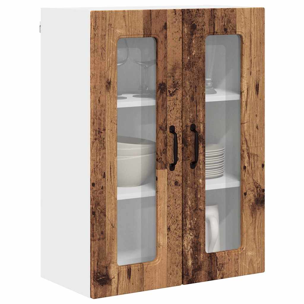 Dulap suspendat de bucatarie cu raft Lemn Vechi 60 x 31 x 80 cm — imaginea 4