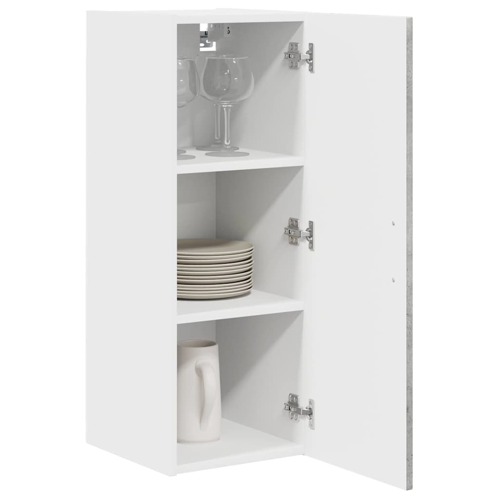 Dulap suspendat de bucatarie Gri din beton 30 x 31 x 80 cm — imaginea 4