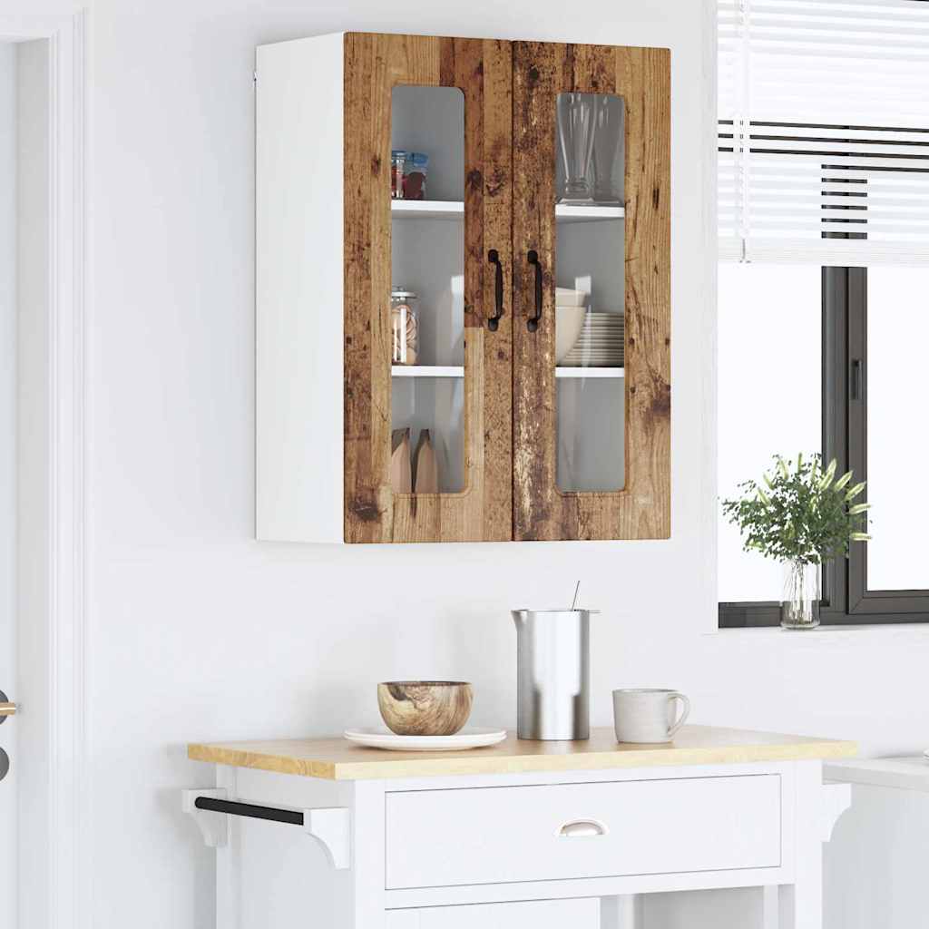 Dulap suspendat de bucatarie cu raft Lemn Vechi 60 x 31 x 80 cm — imaginea 5