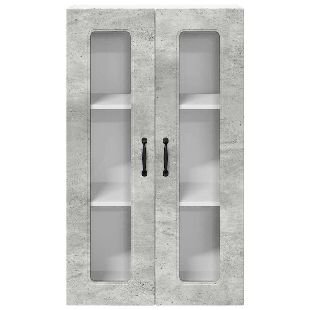 Dulap suspendat de bucatarie Gri din beton 60 x 31 x 100 cm — imaginea 7