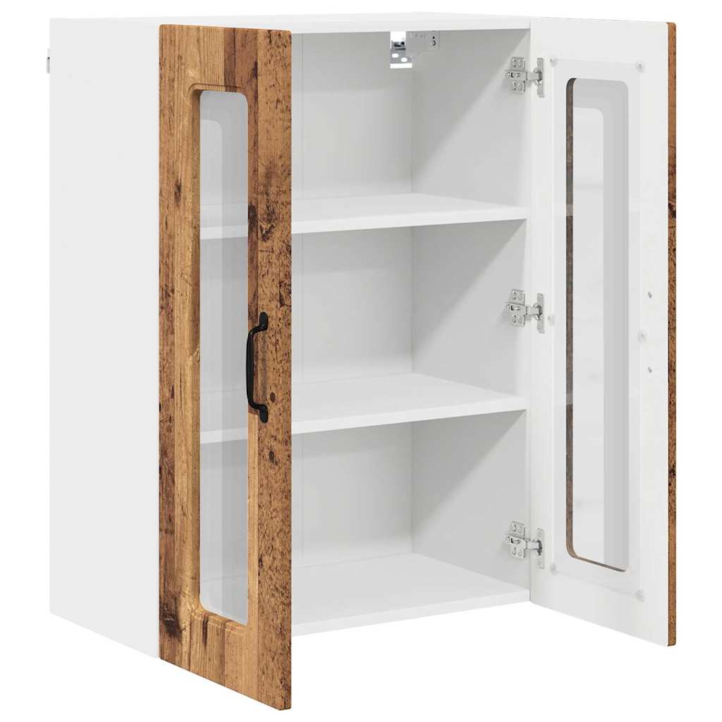Dulap suspendat de bucatarie cu raft Lemn Vechi 60 x 31 x 80 cm — imaginea 6