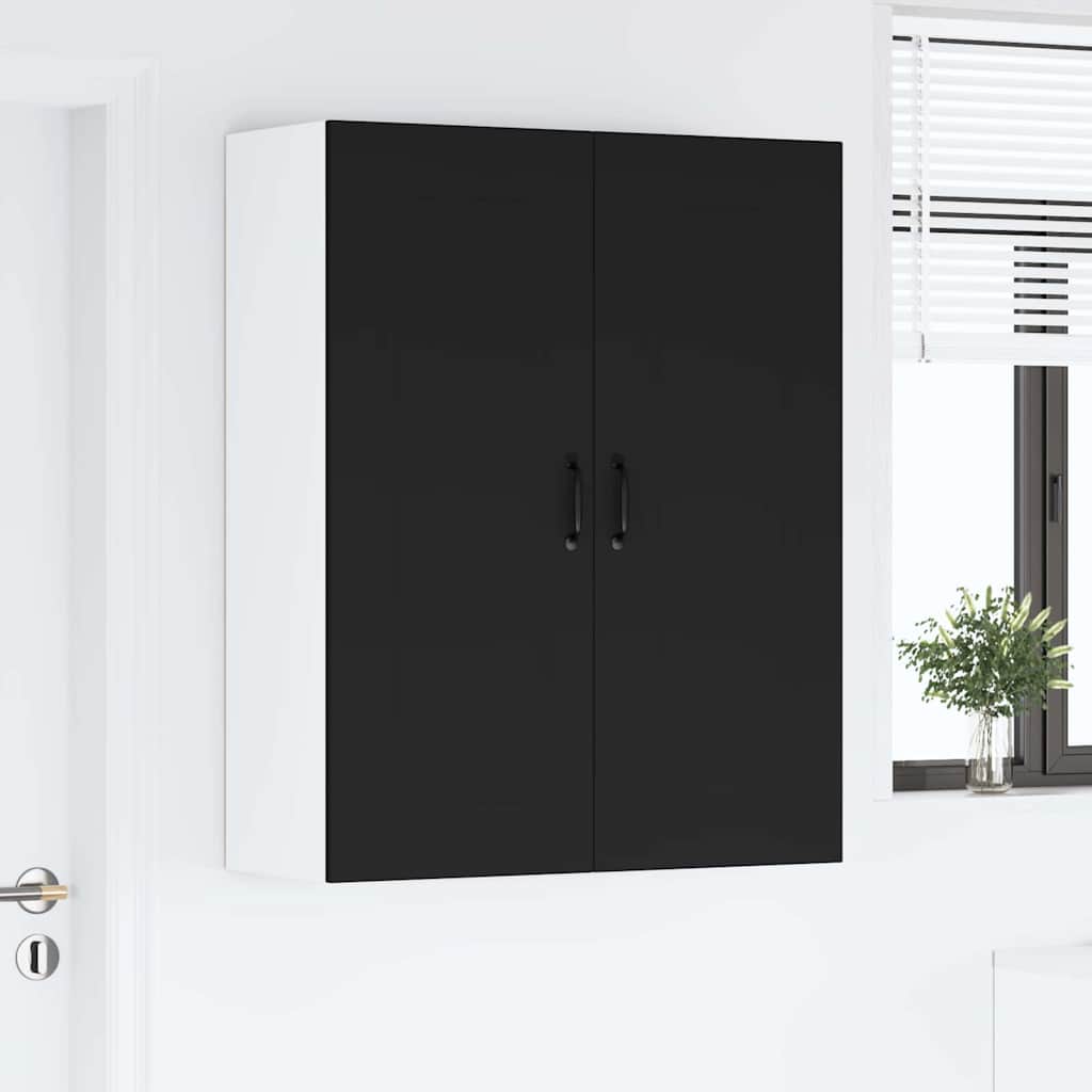 Dulap suspendat de bucatarie cu raft Negru 80 x 31 x 100 cm — imaginea 5