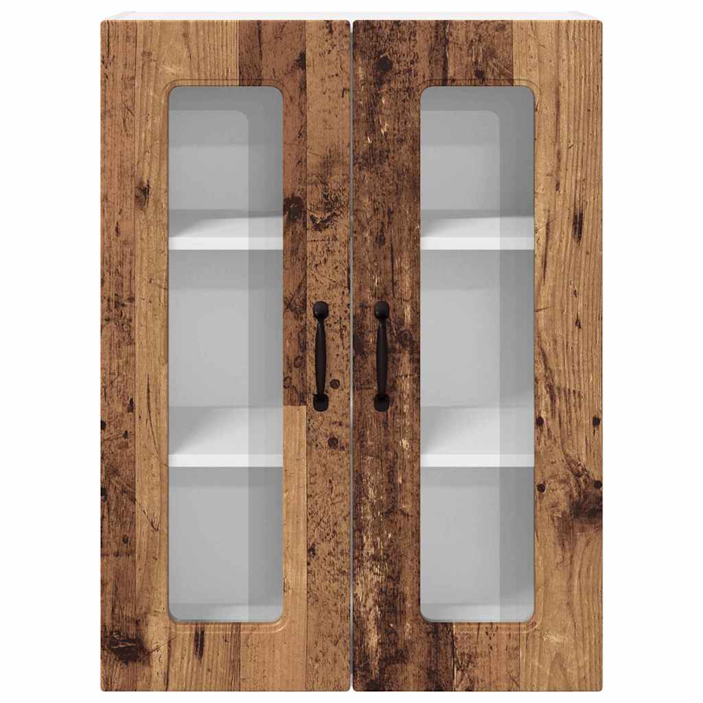 Dulap suspendat de bucatarie cu raft Lemn Vechi 60 x 31 x 80 cm — imaginea 7