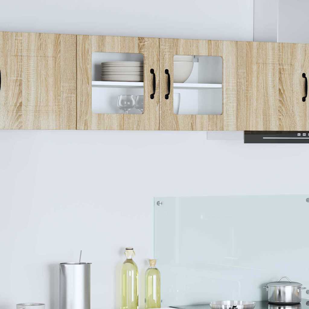 Dulap suspendat de bucatarie Stejar Sonoma 80 x 31 x 40 cm — imaginea 2