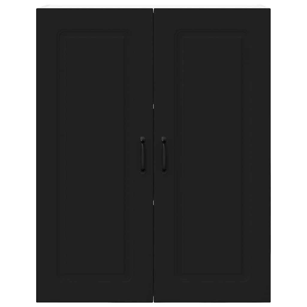 Dulap suspendat de bucatarie cu raft Negru 80 x 31 x 100 cm — imaginea 7