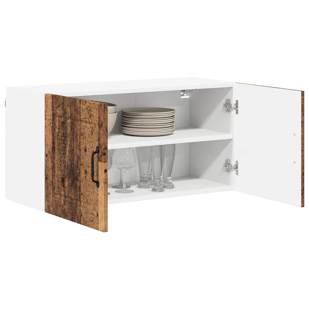 Dulap suspendat de bucatarie cu raft Lemn Vechi 80 x 31 x 40 cm — imaginea 4