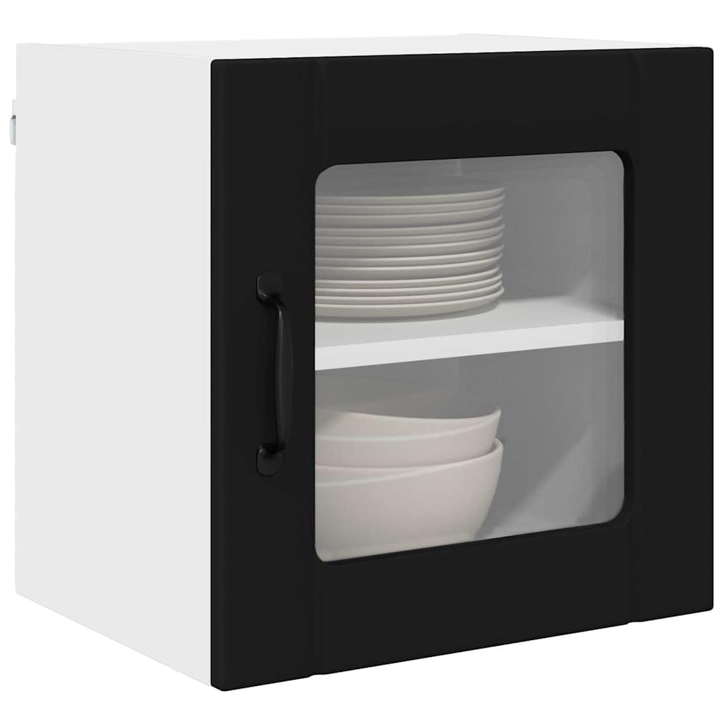 Dulap suspendat de bucatarie cu raft Negru 40 x 31 x 40 cm — imaginea 4