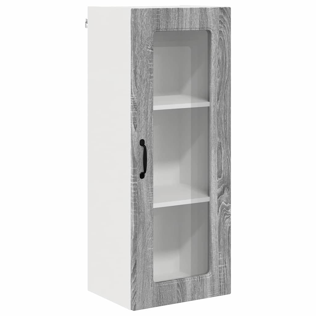 Dulap suspendat de bucatarie cu usa Gri Sonoma 40 x 31 x 100 cm