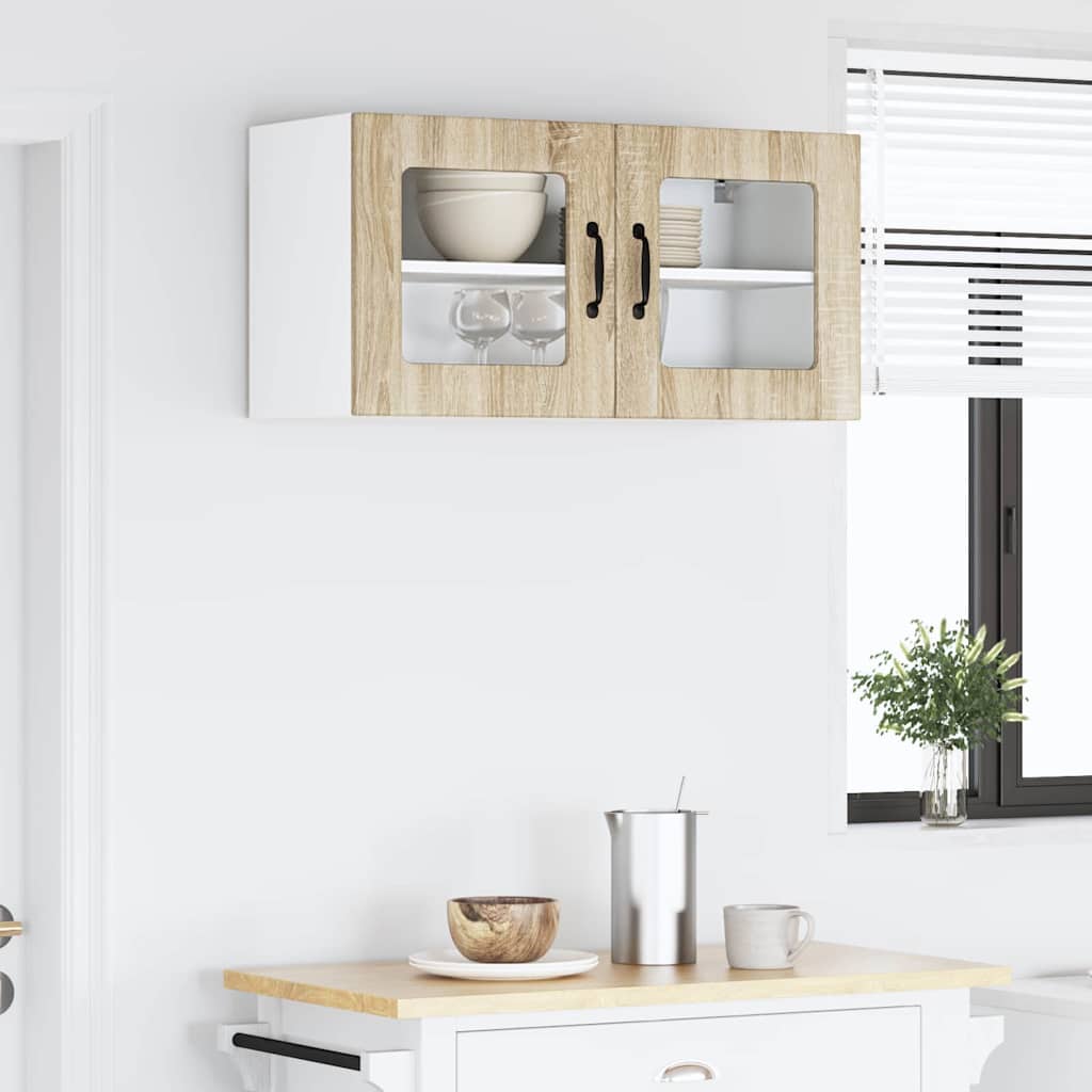 Dulap suspendat de bucatarie Stejar Sonoma 80 x 31 x 40 cm — imaginea 5